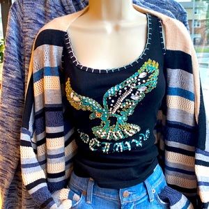 Embellished vintage tank